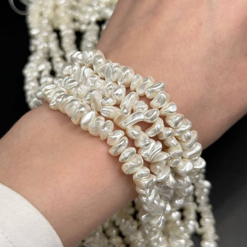 Майорка цвет белый размер 8*4мм